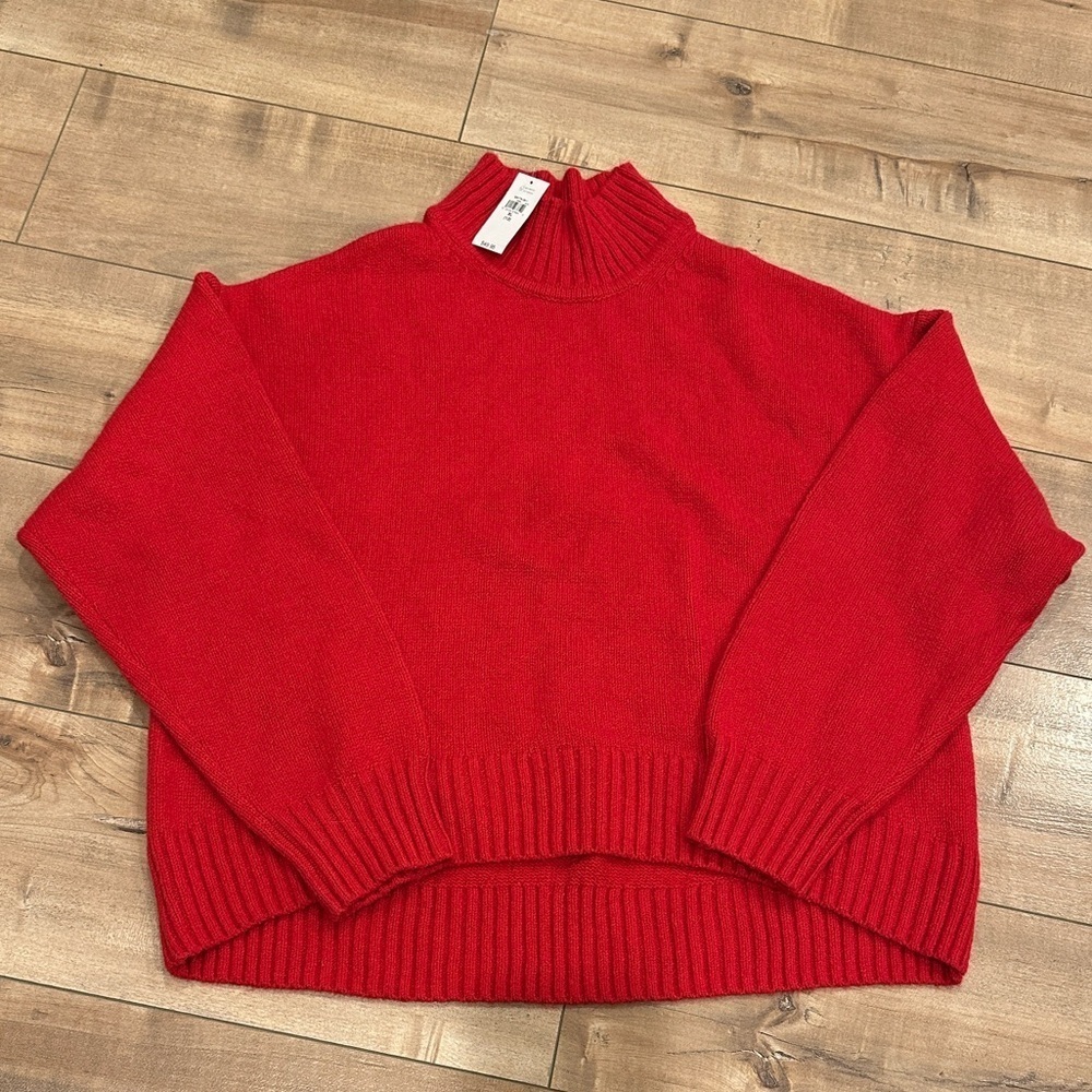 NWT GAP Kids Mock Turtleneck Sweater Red Sz XL (12)